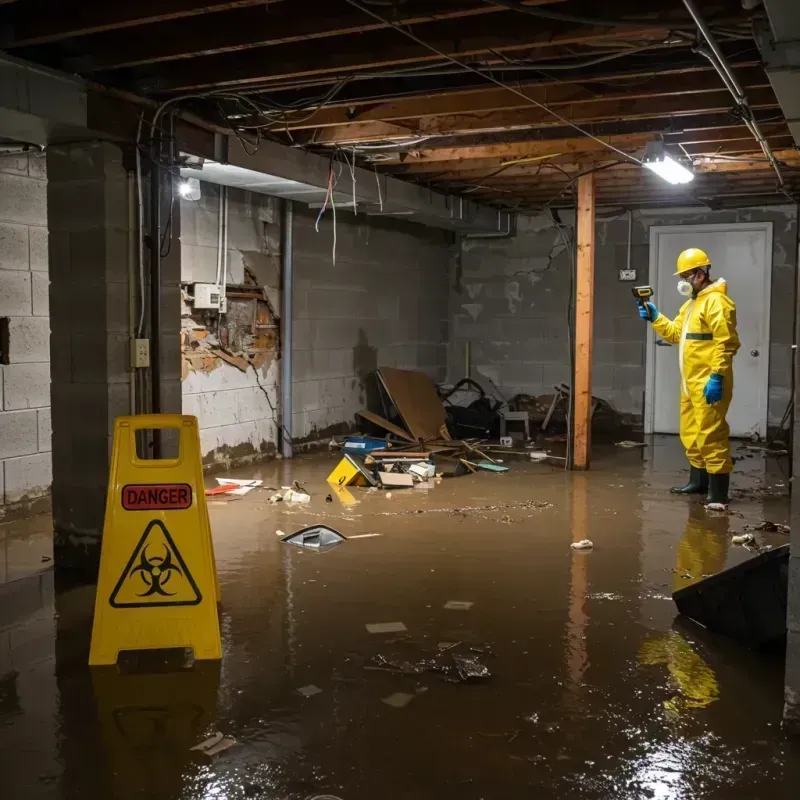 Flooded Basement Electrical Hazard in Corcovado, PR Property